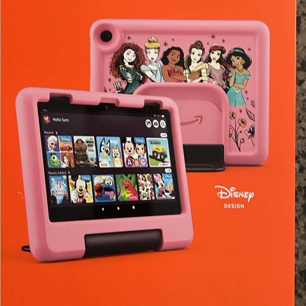 Disney Pink Tablet Case with Princess Design